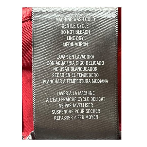 Vince Camuto bathing suit standard plunge v neck one piece red size 6 - Picture 6 of 7